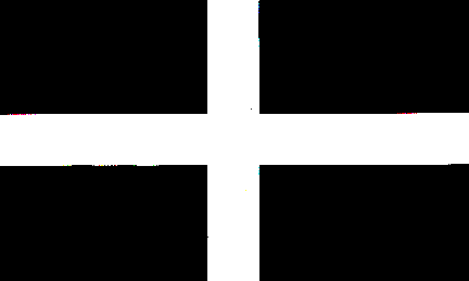 Cornwall :: UK Regional :: Flag of Saint Piran. 3 feet by 5 feet