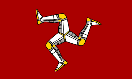 Manx coat of arms :: Isle of Mann Flag 3 feet by 5 feet