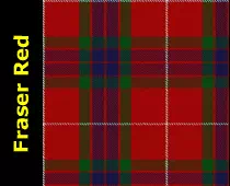 Fraser Red Tartan, 3celts.com