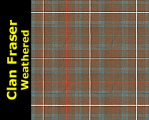 Fraser Hunting Weathered Tartan, 3celts.com