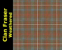 Fraser Hunting Weathered Tartan, 3celts.com
