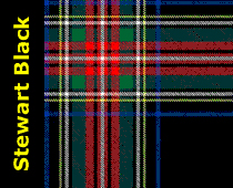 Black Stewart Tartan, 3celts.com