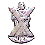 St Andrew Chrome Badge Pin Jewelry