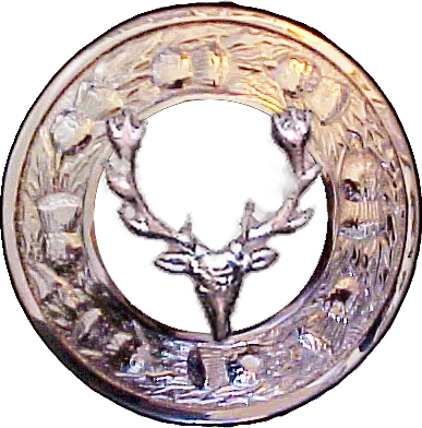 Celtic Stag Chrome Brooch Jewelry