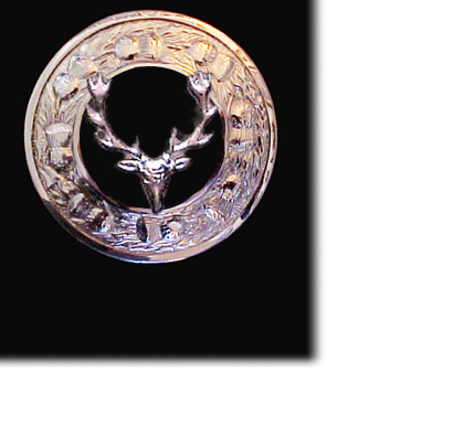 Celtic Stag Chrome Broach