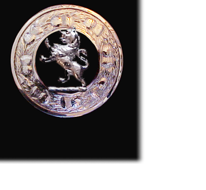 Lion Rampant Chrome Broach