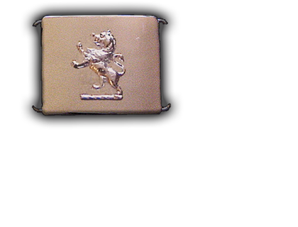 Rampant Lion 2.5 inch Chrome Buckle