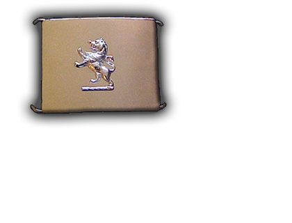 Lion Rampant Chrome Buckle