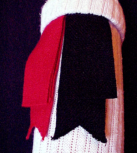 Worsted Wool Ribbon Garter Flashes