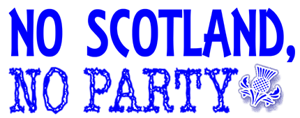 NO SCOTLAND, NO PARTY. T-Shirt on White XXL