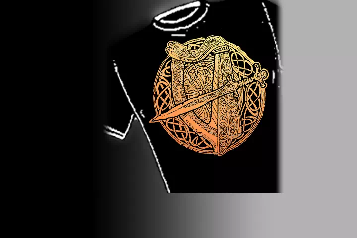 Fairie Harp. Select colors and styles available in your choice of Celtic T-shirts | Celtic Hoodies | Celtic Crew Necks.