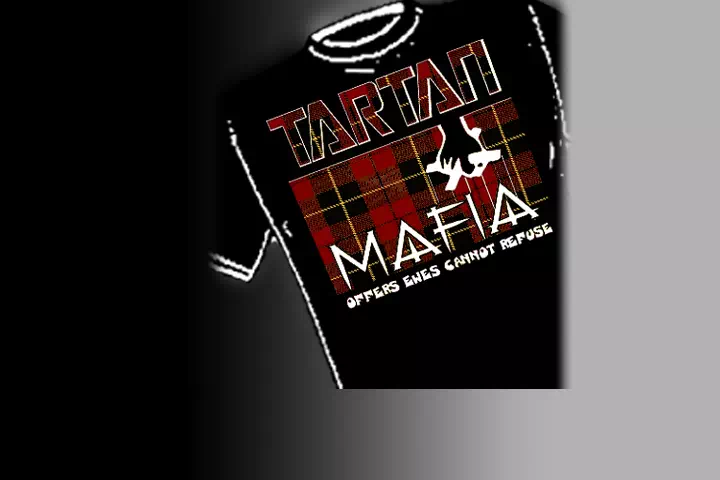 Tartan Mafia. Select colors and styles available in your choice of Celtic T-shirts | Celtic Hoodies | Celtic Crew Necks.