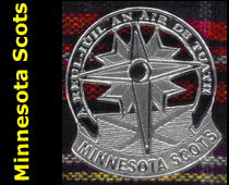 Minnesota Scots Pewter Cap-Badge and Lapel-Pin Kilt Jewelry