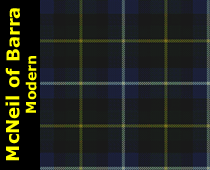 MacNeil of Barra Modern Tartan Kilt Plaid Scarf