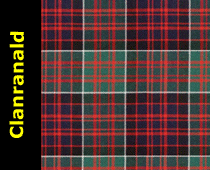 Clan Ranald Tartan Wool Womens Formal Hostess Kilt