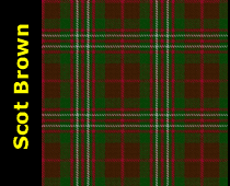 Scotts Brown Tartan Kilt Plaid Scarf