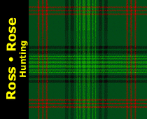 Ross • Rose Hunting Tartan Kilt Plaid Scarf