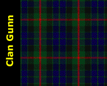 Clan Gunn Modern Tartan Kilt Plaid Scarf