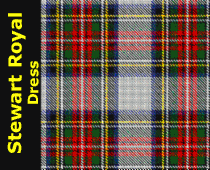 Stuart • Stewart Dress Tartan Kilt Plaid Scarf